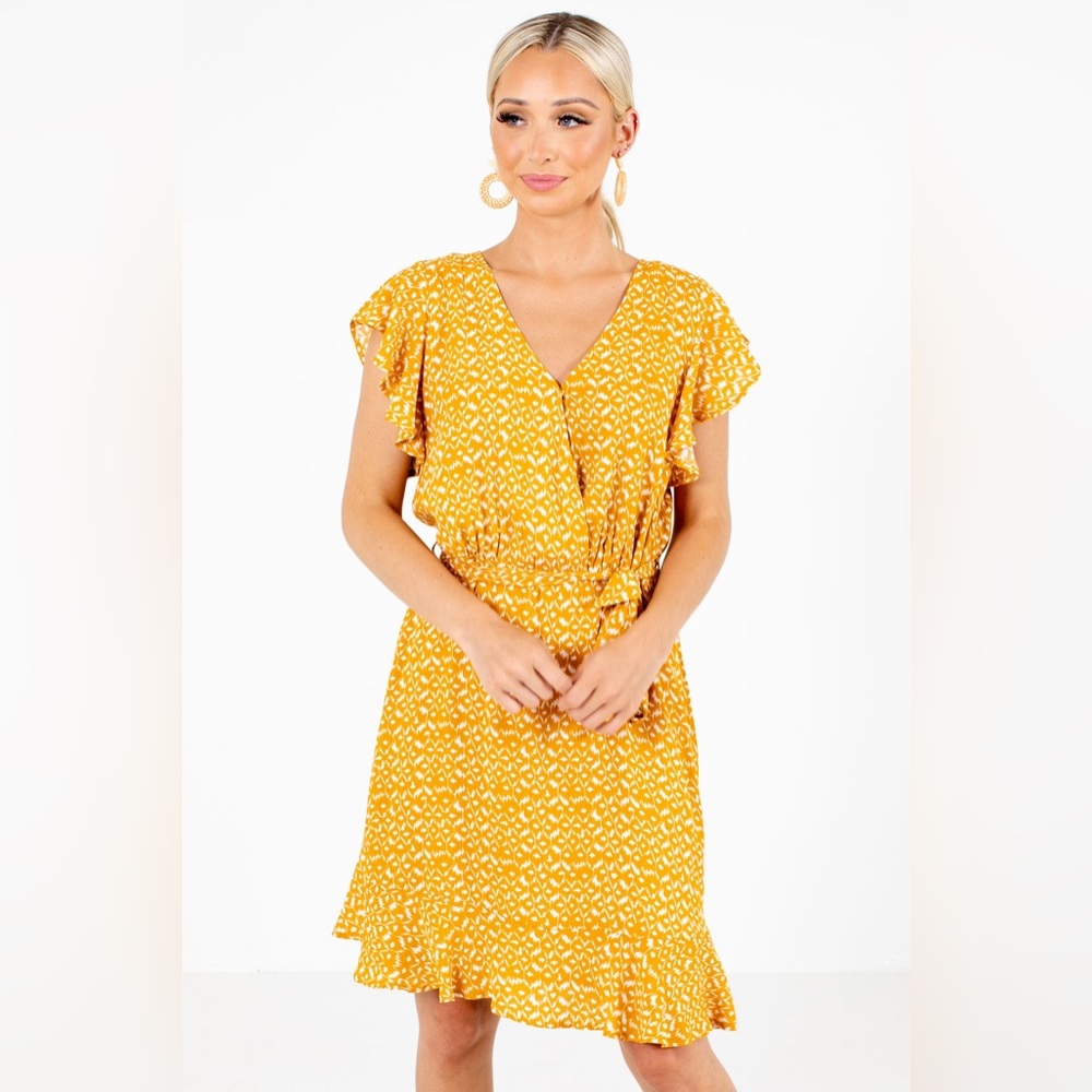 Size 2XL Mustard Dress